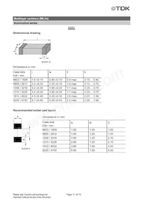 B72510T2170K062 Datasheet Pagina 11