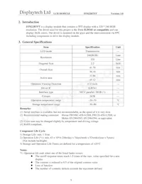 DT022BTFT Datasheet Pagina 4