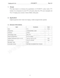 DT070BTFT Datasheet Page 4