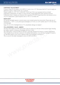 EA DIP122-5HNLED Datasheet Pagina 3