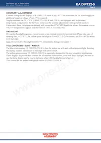 EA DIP122-5HNLED Datasheet Page 3