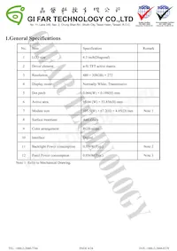 LCD-OLINUXINO-4.3TS Datasheet Page 4