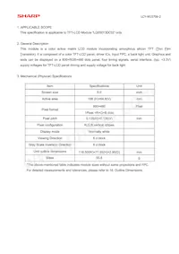 LQ050Y3DC02 Datasheet Page 4
