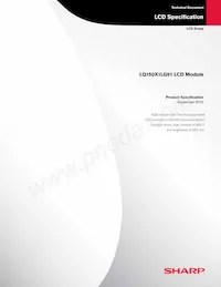 LQ150X1LG91 Datasheet Cover