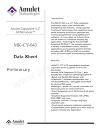 MK-CY-043 Datasheet Cover