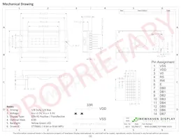 NHD-0108BZ-FSY-YBW-33V3 Datenblatt Seite 3