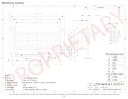 NHD-0108FZ-FL-YBW-33V3 Datasheet Page 3