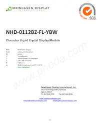 NHD-0112BZ-FL-YBW Datasheet Cover