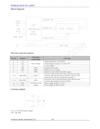 NHD-0116FZ-FL-GBW數據表 頁面 3