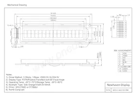 NHD-0116GZ-FSO-FBW Datasheet Page 3