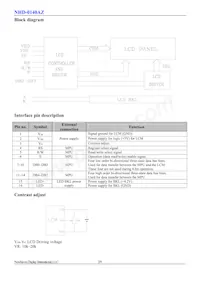 NHD-0140AZ-FL-YBW Datasheet Page 3