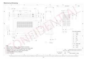 NHD-0208AZ-FL-YBW Datasheet Page 3