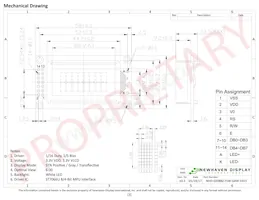 NHD-0208BZ-FSW-GBW-33V3 Datasheet Page 3