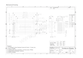 NHD-0208BZ-FSW-GBW-3V3 Datasheet Page 3