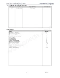 NHD-0216K1Z-FS(RGB)-FBW Datasheet Page 2