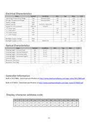 NHD-0216K1Z-FSA-FBW-L Datasheet Page 5