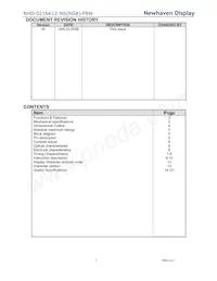 NHD-0216K1Z-NS(RGB)-FBW Datasheet Page 2