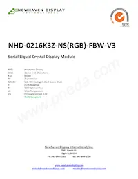 NHD-0216K3Z-NS(RGB)-FBW-V3數據表 封面