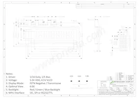 NHD-0216K3Z-NS(RGB)-FBW-V3 Datasheet Page 3