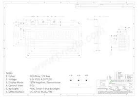 NHD-0216K3Z-NS(RGB)-FBW-V3數據表 頁面 3