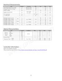 NHD-0216K3Z-NS(RGB)-FBW-V3數據表 頁面 5