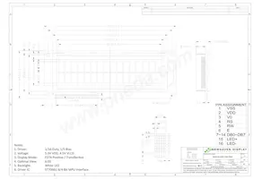 NHD-0216SZ-FSW-FBW數據表 頁面 3