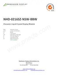 NHD-0216SZ-NSW-BBW Datasheet Cover