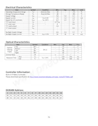 NHD-0216SZ-NSW-BBW Datasheet Page 5