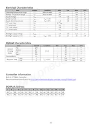 NHD-0216XZ-FSW-GBW Datasheet Page 5