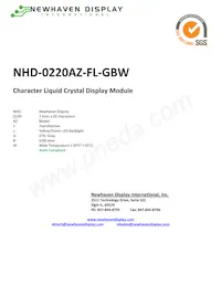 NHD-0220AZ-FL-GBW Datasheet Copertura