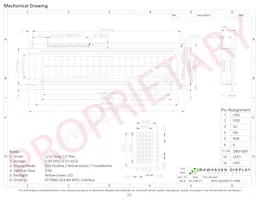 NHD-0220AZ-FL-YBW Datasheet Pagina 3