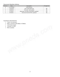 NHD-0220FZ-FSW-GBW-P-3V3 Datasheet Pagina 2