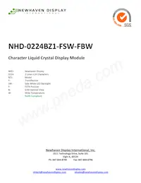 NHD-0224BZ1-FSW-FBW Datasheet Cover