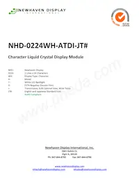 NHD-0224WH-ATDI-JT# Datasheet Cover