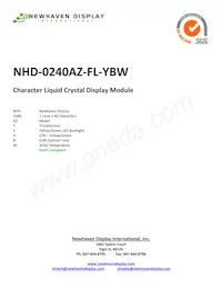 NHD-0240AZ-FL-YBW Datasheet Copertura