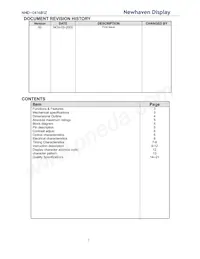 NHD-0416B1Z-FSPG-YBW-L-3V Datasheet Page 2