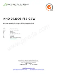 NHD-0420DZ-FSB-GBW Datasheet Cover