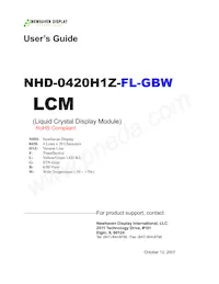 NHD-0420H1Z-FL-GBW Datasheet Cover