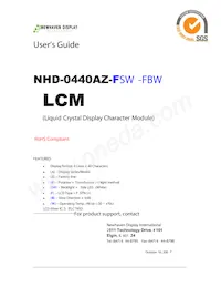 NHD-0440AZ-FSW-FBW Datasheet Cover
