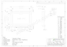 NHD-12864MZ-FSW-GBW-L Datasheet Page 3