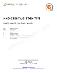 NHD-12864WG-BTGH-T#N數據表 封面