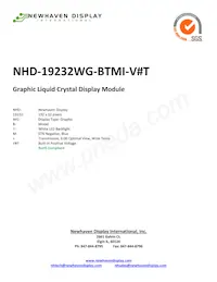 NHD-19232WG-BTMI-V#T Datasheet Cover