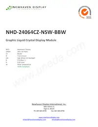 NHD-24064CZ-NSW-BBW Datenblatt Cover