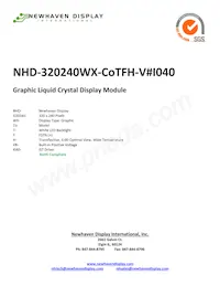 NHD-320240WX-COTFH-V#I040數據表 封面