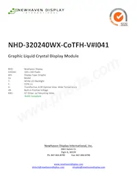 NHD-320240WX-COTFH-V#I041數據表 封面