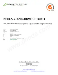 NHD-5.7-320240WFB-CTXI #-1數據表 封面