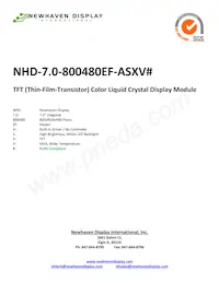 NHD-7.0-800480EF-ASXV# Datasheet Cover