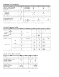 NHD-7.0-800480EF-ASXV#-T數據表 頁面 5