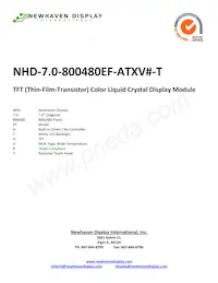 NHD-7.0-800480EF-ATXV#-T數據表 封面