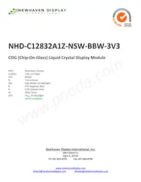 NHD-C12832A1Z-NSW-BBW-3V3 Datasheet Cover